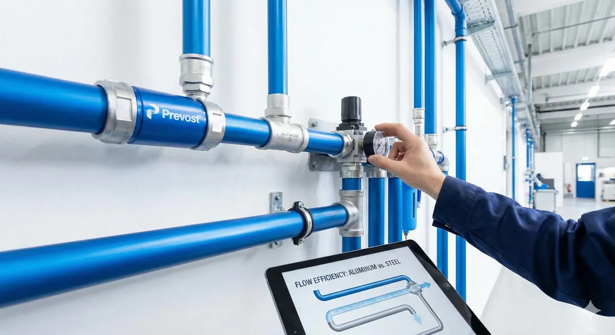 Why use aluminum piping for compressed air?
